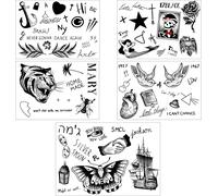 Harry Stylezz-Ensemble De Tatouages Ultime-Plus De 65 Tatouages-Parfait Pour Les Concerts,Halloween,Cosplay,Déguisement