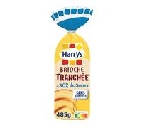 HARRYS - Brioche Tranchée -30% De Sucres Sans Additifs 485G - Lot De 4 - Vendu Par Lot