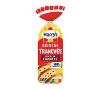 HARRY'S BRIOCHE TRANCHÉE AUX PÉPITES DE CHOCOLAT SANS ADDITIFS 485G, HARRYS, LOT DE 4
