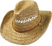 Harrys-Collection Chapeau Texas bon marché avec mentonnière, naturel, M