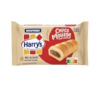Harrys Gâteaux moelleux fourrés chocolat Choco Mousse moins de sucres 280G, le paquet de 8 sachets