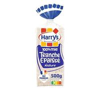 HARRYS - Harry'S Pain De Mie 100% Mie Tranche Épaisse Nature Sans Croute 500G - Lot De 4