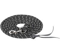 Harry's Horse Corde de travail au sol en tricot avec mousqueton - 4 m - Couleur : noir