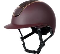 Harry's Horse Veiligheidscap, Mont Blanc Sparkle Kleur: Bordeaux-Rosegold,Maat: 56-58"