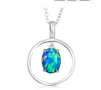 HARSHALI GEMS Collier avec opale noire en argent sterling 925, pendentif minimaliste, bijou en pierre précieuse, cadeau pour elle, pierre précieuse, opale noire