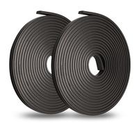 HARSKIYER Bandeau magnétique de remplacement pour porte de douche de 134 pouces, 2 rouleaux de joint magnétique flexible, insert de porte de douche noir long pour portes de douche en verre pivotantes