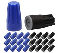 HARSKIYER Lot de 30 connecteurs de fils étanches, 22 AWG, 12 AWG, connecteurs de fils de bornes de câble d'extérieur, capuchons torsadés étanches pour éclairage paysager, systèmes d'irrigation et