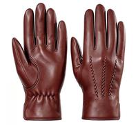 Harssidanzar GMUK006 Gants en cuir doublés de cachemire pour homme