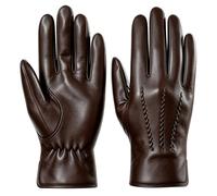 Harssidanzar GMUK006 Gants en cuir doublés de cachemire pour homme