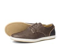 Harssidanzar Hommes Mode Sneakers Casual Oxfords Chaussures Affaires Formal Derby Sneakers KM309EU,Marron,Taille 45