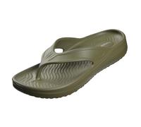 Harssidanzar Tongs de plage pour hommes,séchage rapide,chaussures de douche légères et souples,sandales de douche KM241EU,Vert olive,Taille 42