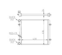 Hart 602 016 Radiateur, Refroidissement Du Moteur Pour Seat, Skoda, Vw