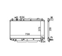 Radiateur d'eau 606 455 HART