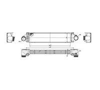 Hart 612 088 Intercooler, Échangeur Pour Ford, Land Rover, Volvo