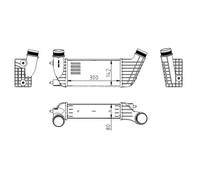Hart 612 522 Intercooler, Échangeur Pour Citroën, Fiat, Lancia, Peugeot, Toyota