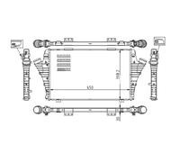 Hart 612 725 Intercooler, Échangeur Pour Cadillac, Fiat, Opel