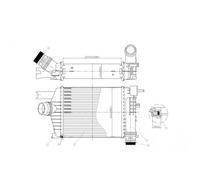Hart 613 787 Intercooler, Échangeur Pour Dacia, Renault