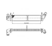 Hart 614 232 Intercooler, Échangeur Pour Dacia, Renault
