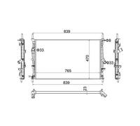 Hart 620 209 Radiateur, Refroidissement Du Moteur Pour Ford