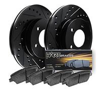 Hart Brakes Kit de freins et rotors arrière, plaquettes de frein arrière, rotors et plaquettes de frein, plaquettes de frein et rotors en céramique, convient à Mercedes-Benz Metris 2016-2021