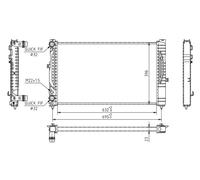 Radiateur, refroidissement du moteur HART 603 225