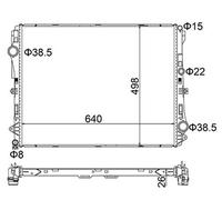 HART Radiateur, Refroidisseur D'Eau Convient pour Mercedes Glc Vito Boîte X253