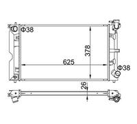 HART Radiateur Refroidisseur D'Eau Pour Toyota Corolla ZZE12 NDE12 ZDE12 E12J