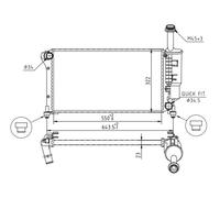 HART Refroidisseur Radiateur Moteur Pour Fiat Panda 169 1.2 1.4 Natural Power