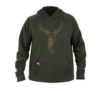 HART Sweat à capuche avec motif cerf, olive, XL