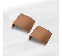 HARTE - Lot de 2 poignées Edge Straight - Idéal pour meubles de salle de bain et cuisine - Dimensions 40 mm - Pour armoires et tiroirs - Couleur cuivre