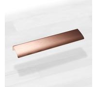 Harte - Poignée Edge Straight - Idéal pour tout type de meubles de salle de bain et cuisine - Dimensions 200 mm - Pour armoires et tiroirs de votre maison - Couleur cuivre