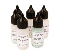 Hartem - Bouteilles vides pour mélanger la peinture acrylique | Lot de 6 flacons en plastique avec étiquettes personnalisables | Récipients pour mélanger les couleurs dans le modélisme et les