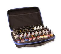 Hartem - Mallette Portable pour Encres à base Alcool et Peintures Acryliques pour le Modélisme et les Miniatures | Organisateur d'une Capacité de 60 Bouteilles et Fermeture à Double Fermeture Zippée