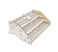 Hartem - Support Organisateur de Peintures Acryliques et Pinceaux pour Modélisme et Maquette | 52 Bouteilles de 18 ml + 8 Bouteilles de 35 ml ou 60 ml et 22 Pinceaux