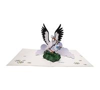 Hartensteler Carte de vœux Pop-Up Les Schtroumpfs, Bébé Schtroumpf (15x20cm)