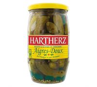 HARTHERZ | Cornichons Aigres-Doux Au Vinaigre Et Aux Aromates Bocal 380G | Lot De (2) | livraison offerte