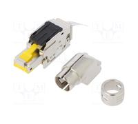 09451511571 Connecteur RJ45 PIN : 8 cat : 6a blindé Système : 8p8c coudé HARTI