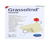 Hartmann 10 Grassolind Compresse Pansements Gras Neutres 5 x 5 cm Pack de 10