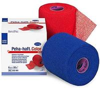 Hartmann 9324742 Bandage élastique cohésif de couleur de Peha-Haft, sans latex, bleu, 20m l x 8cm w