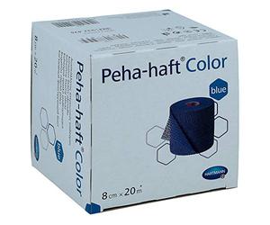 Hartmann 9324742 Bandage élastique cohésif de couleur de Peha-Haft, sans latex, bleu, 20m l x 8cm w