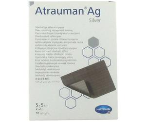 Hartmann Atrauman Ag Compresse D'Argent Imprégnée Stérile 5x5cm Pièces 10 (4995713)