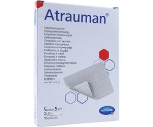 Hartmann Atrauman Compresses Stériles Imprégnées Excipient Gras 5x5cm Pièces 10 (4995108)