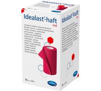 Hartmann Idealast®-haft Color, bande Ideal à élasticité permanente en rouge - 10 cm x 4 m | Paquet (1 pièce)