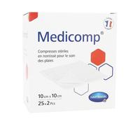Hartmann Medicomp Compresse en Non Tissé Stérile 10 x 10cm 50 unités