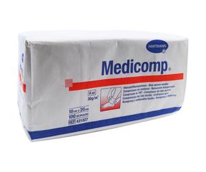 Hartmann Medicomp Compresses En Non-Tissé Non Stériles 4 Plis 10x20cm Pièces 100 (4218271)