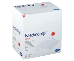 Hartmann Medicomp Drain Stérile Compresse 6 Plis 10 x 10cm 421535 Compresses 50 pc(s)