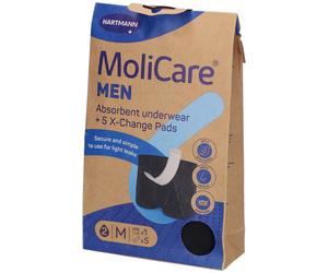 Hartmann Molicare Absorbent 1 Underwear +5 Pads Men M Culotte D'Incontinence pc(s)