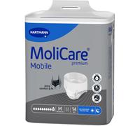 Molicare Mobile 10 gouttes, taille M, sous-vêtements absorbants pour femmes et hommes souffrant d'incontinence sévère, protection contre les fuites, respectueux de la peau, meilleur ajustement