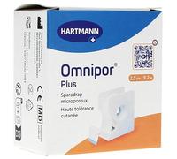 Hartmann Sparadrap microporeux Omnipor Plus avec dévidoir 9,2 m x 2,5 cm Pack de 1