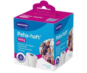 Hartmann Peha-Haft Easy Bande De Fixation Cohésive 6cm x 4m 1 Pièce